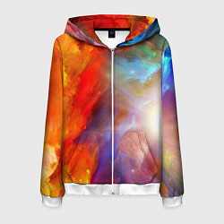 Мужская толстовка на молнии Сине-желтое небо