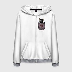 Мужская толстовка на молнии Милашка в кормашке