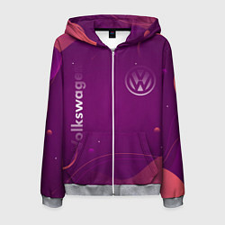 Толстовка 3D на молнии мужская Volksvasen, цвет: 3D-меланж