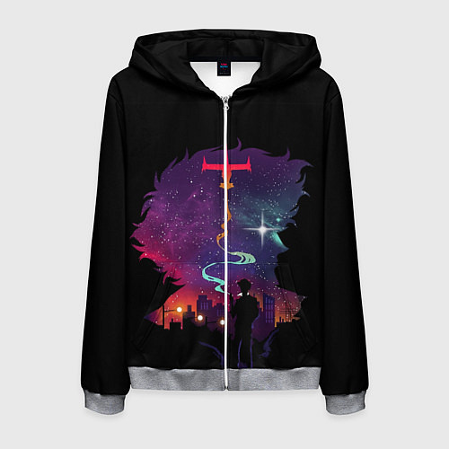 Мужская толстовка на молнии Ковбой Бибоп 1 / 3D-Меланж – фото 1