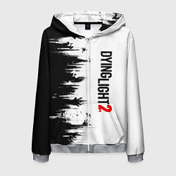 Мужская толстовка на молнии DYING LIGHT 2 GOOD NIGHT AND GOOD LUCK