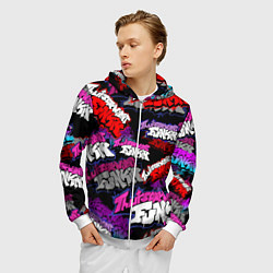 Толстовка 3D на молнии мужская Friday Night Funkin FNF, цвет: 3D-белый — фото 2