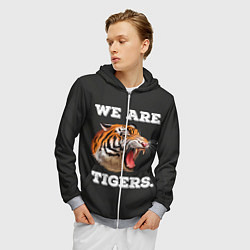 Толстовка 3D на молнии мужская Тигр We are tigers, цвет: 3D-меланж — фото 2