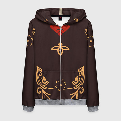 Мужская толстовка на молнии КОСТЮМ ХУ ТАО HU TAO / 3D-Меланж – фото 1