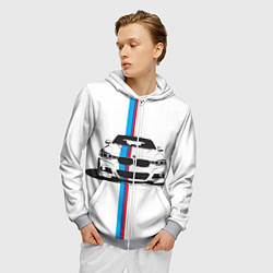Толстовка 3D на молнии мужская BMW WILD BEAST, цвет: 3D-меланж — фото 2