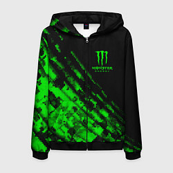 Мужская толстовка на молнии Monster Energy Текстура
