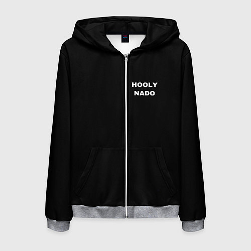 Мужская толстовка на молнии Чего надо? / 3D-Меланж – фото 1