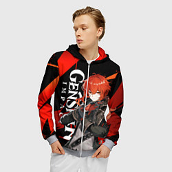 Толстовка 3D на молнии мужская ДИЛЮК ИЗ МОНДШТАТА DILUC, цвет: 3D-меланж — фото 2