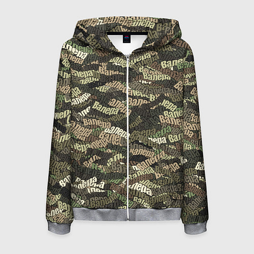 Мужская толстовка на молнии Именной камуфляж Валера / 3D-Меланж – фото 1