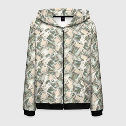 Мужская толстовка на молнии Банкноты 10 рублей