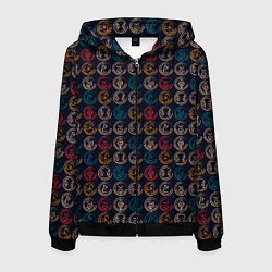 Мужская толстовка на молнии Виртуальная Валюта