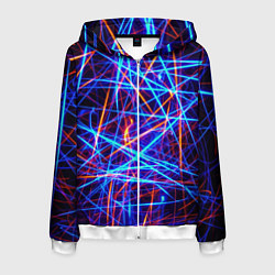 Мужская толстовка на молнии Neon pattern Fashion 2055