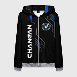 Толстовка 3D на молнии мужская CHANGAN -ЧАНГАН ТЕХНОЛОГИИ, цвет: 3D-меланж