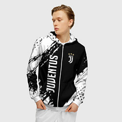 Толстовка 3D на молнии мужская Fc juventus фс ювентус, цвет: 3D-белый — фото 2