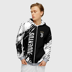 Толстовка 3D на молнии мужская Fc juventus фс ювентус, цвет: 3D-меланж — фото 2