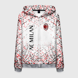 Мужская толстовка на молнии Ac milan logo