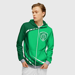 Толстовка 3D на молнии мужская ФК АХМАТ - SPORTWEAR, цвет: 3D-меланж — фото 2