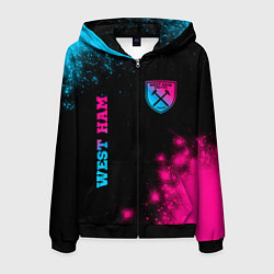 Мужская толстовка на молнии West Ham Neon Gradient