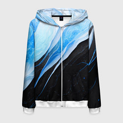 Мужская толстовка на молнии Тёмно-синий мрамор