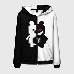 Мужская толстовка на молнии Monokuma pixel