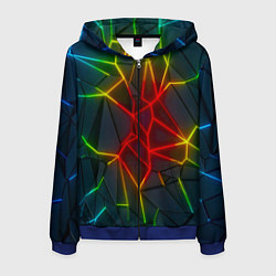 Мужская толстовка на молнии Семицветный перелив