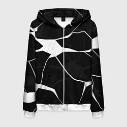 Мужская толстовка на молнии Черно-белая классика