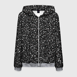 Толстовка 3D на молнии мужская Кролики с красными глазами, цвет: 3D-меланж