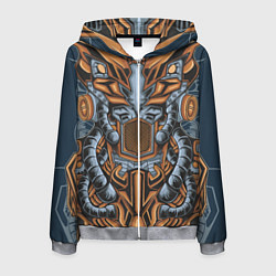 Мужская толстовка на молнии Меха-робот