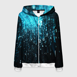 Мужская толстовка на молнии Двоичный код