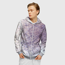 Толстовка 3D на молнии мужская Неразбериха в рисунке, цвет: 3D-меланж — фото 2