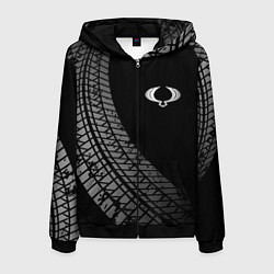 Мужская толстовка на молнии SsangYong tire tracks