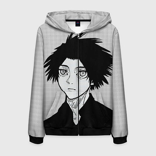 Мужская толстовка на молнии Распятие Шести: Урума Сюн / 3D-Черный – фото 1