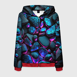 Мужская толстовка на молнии Неоновые камни