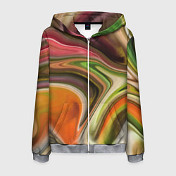 Мужская толстовка на молнии Waves colors