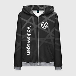 Мужская толстовка на молнии Volkswagen - classic black