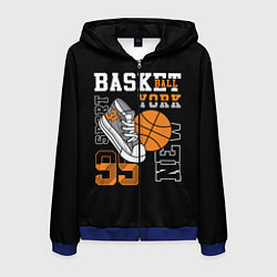 Мужская толстовка на молнии Basketball New York