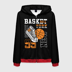 Мужская толстовка на молнии Basketball New York