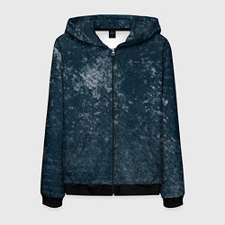 Мужская толстовка на молнии Абстракция - gray blue