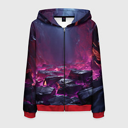 Мужская толстовка на молнии Абстрактные фрагменты