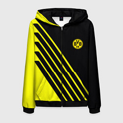 Толстовка 3D на молнии мужская Borussia sport line uniform, цвет: 3D-черный