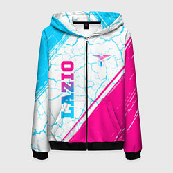 Мужская толстовка на молнии Lazio neon gradient style вертикально