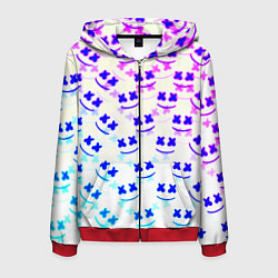 Мужская толстовка на молнии Marshmello pattern neon