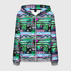 Мужская толстовка на молнии Abstract color pattern