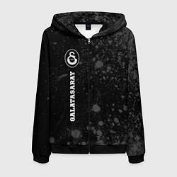 Мужская толстовка на молнии Galatasaray sport на темном фоне по-вертикали