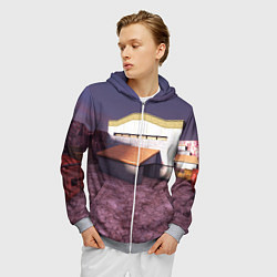 Толстовка 3D на молнии мужская Counter Strike 1 6 de nuke, цвет: 3D-меланж — фото 2
