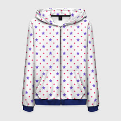 Мужская толстовка на молнии Красивый узор звезды