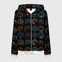 Мужская толстовка на молнии Цветные спидометры