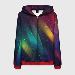 Мужская толстовка на молнии Неоновые цветные полосы