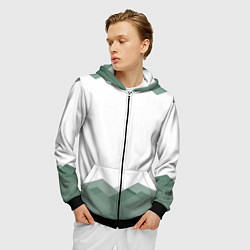 Толстовка 3D на молнии мужская Wild bike, цвет: 3D-черный — фото 2