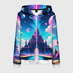 Мужская толстовка на молнии Сказочный город - пейзаж